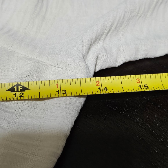 Honey & Sparkle Cream Peasant Crop Top M Milkmaid Puff Sleeve Corset Cottagecore - Picture 5 of 9